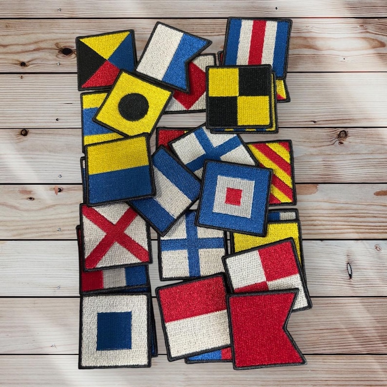Nautical Flag Custom Name Patch | Boat Patch | Sailing Gift ...
