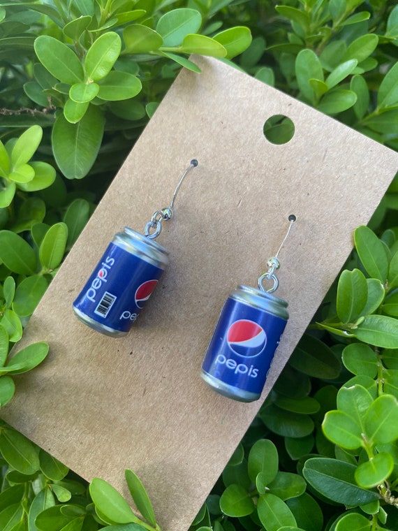 Faux Soda Can Drop Earrings/Drink Can Earrings/Soda Lover Gifts/Miniature earrings/Fun Gift for Her