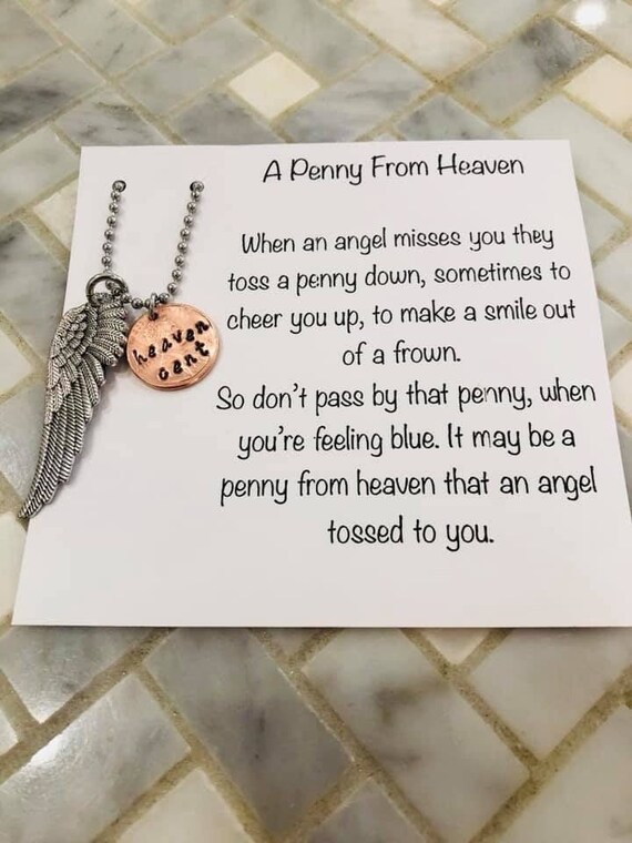 Heaven Necklace Loved One Funeral Gift 
