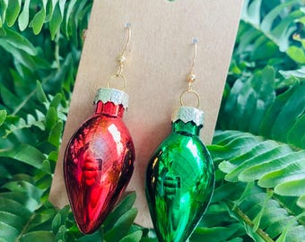 Christmas Large Light Bulb Earring, light Earrings, Holiday Accessories,Christmas Gift