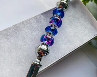 Letter Opener with Glass, Ceramic, Acrylic Beads, Beaded Letter Opener, Gift for Mom, Teacher Gift, Office Letter Opener