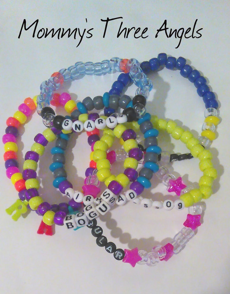 80's Theme Phrases Kandi Bracelets/Random 1980's Etsy