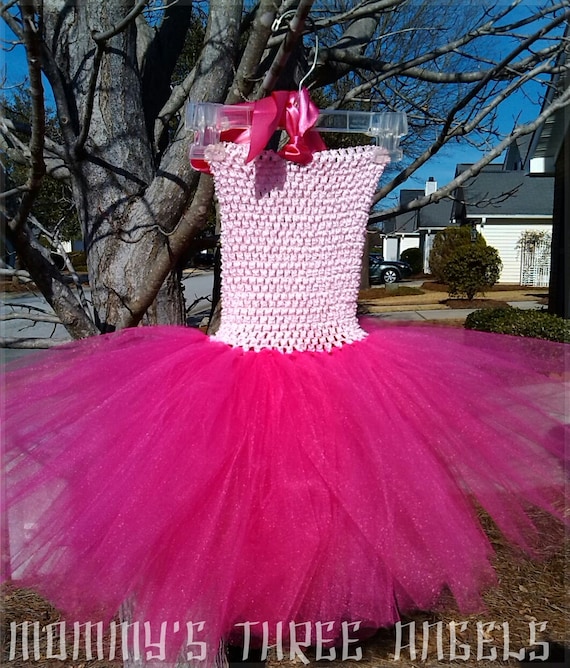 Double Pink Tutu Dress /pretty Pinks Tutu Dress MADE TO ORDER - Etsy