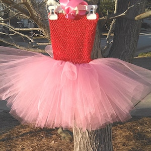 Pink and Red Tutu Dress MADE TO ORDER