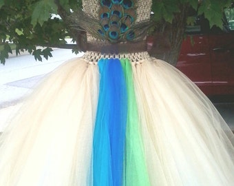 Golden Peacock Inspired Tutu Dress (Style #1) MADE TO ORDER