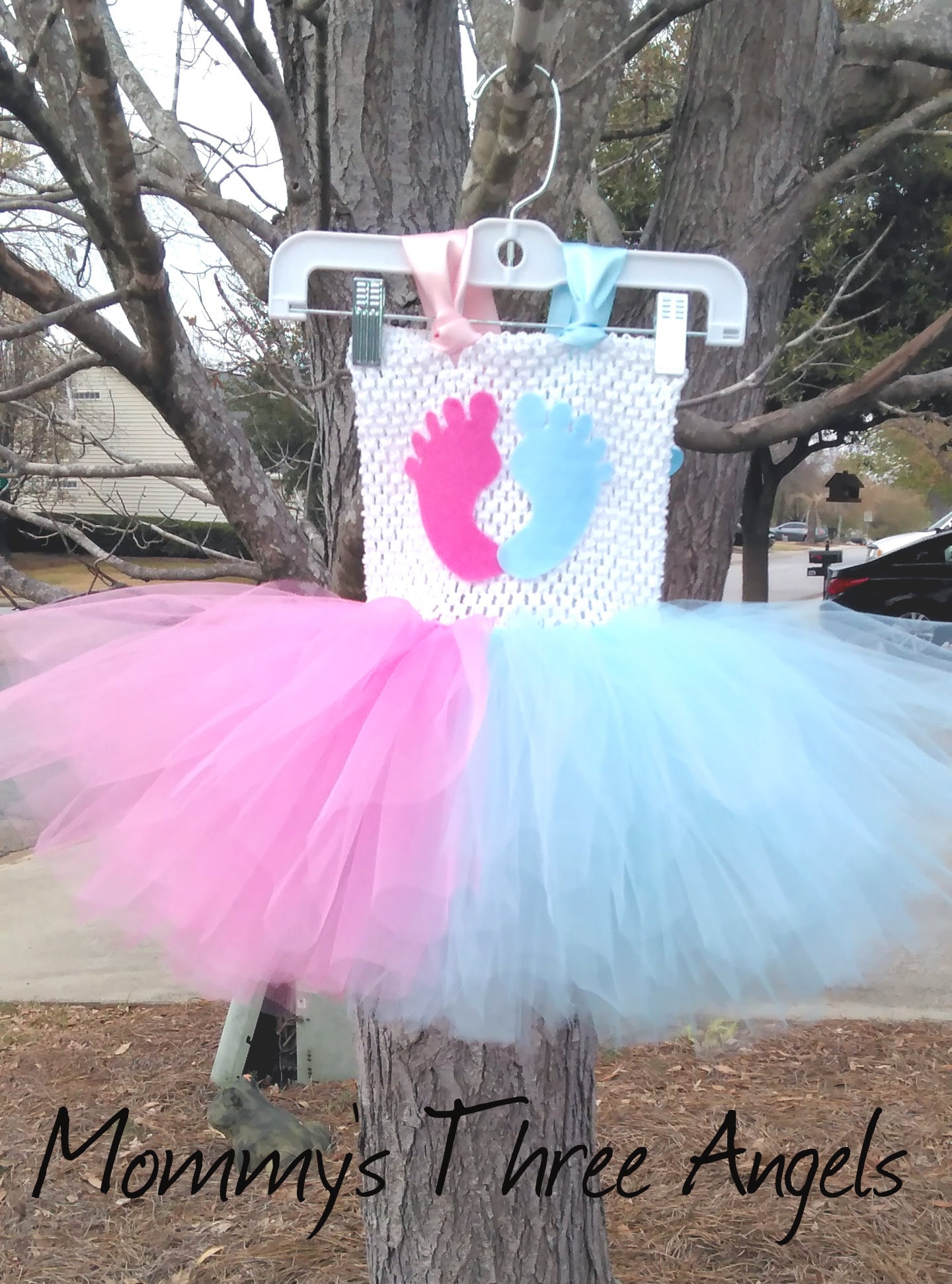 Gender Reveal Dress Pink and Blue - Etsy