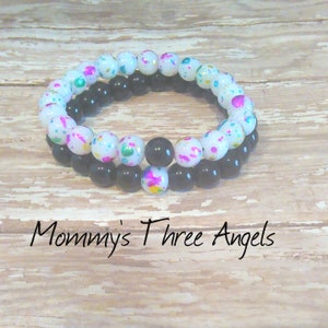 His and Her Long Distance Bracelets/Friendship Bracelets/ Couples Matching Pair Bracelets/Mommy and Me Bracelets MADE TO ORDER