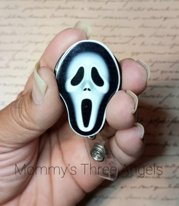 Horror Movie Bad Boy Ghost Mask Retractable Badge Reel/scary Movie
