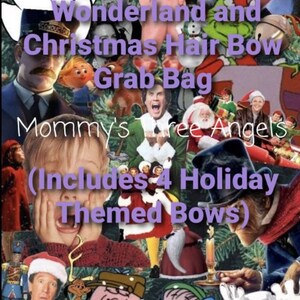 Mystery Christmas/Holiday Hair Bow Bundle/Winter Holiday Movie Bow Grab Bag MADE TO ORDER