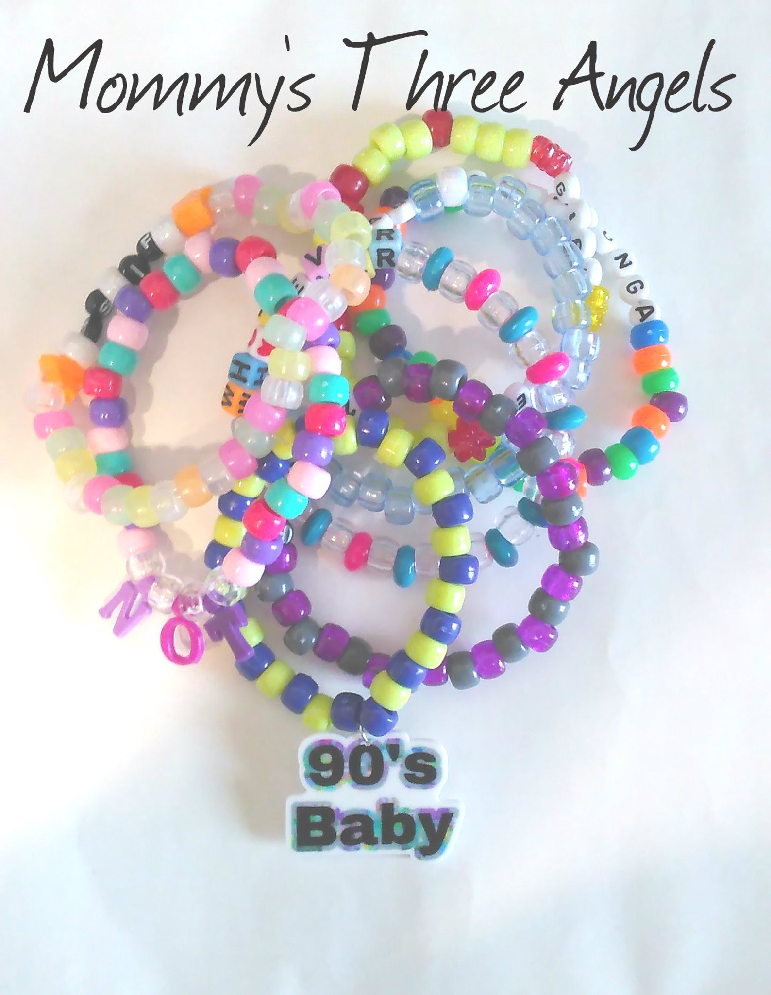 90's Theme Phrases Kandi Bracelets/random 1990's Etsy