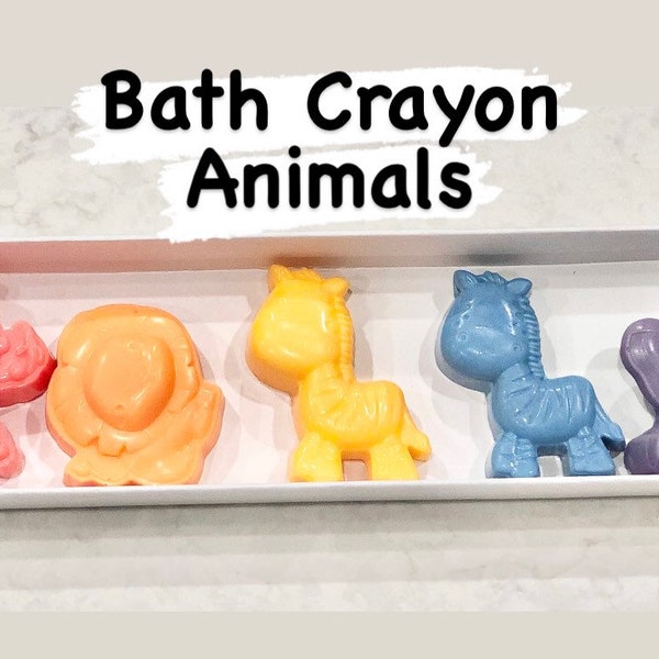 Animal Bath Crayon Soap