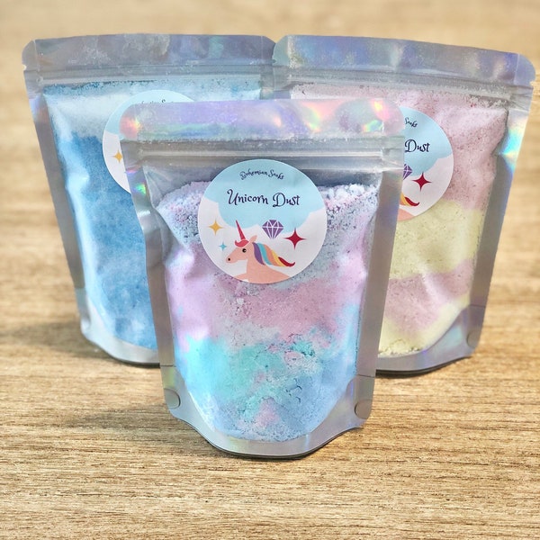 Unicorn/Dinosaur bath bomb dust and dirt