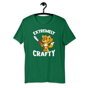 Extremely Crafty Cute Fox Woodworker For DIY and Creative T-shirt Kelly