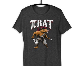 Pi Rat Funny Gift For College Student and Math Major T-shirt