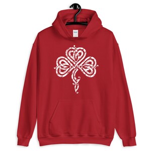 Pretty Irish Celtic Knot Shamrock Hoodie image 9