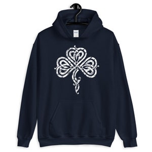 Pretty Irish Celtic Knot Shamrock Hoodie image 4