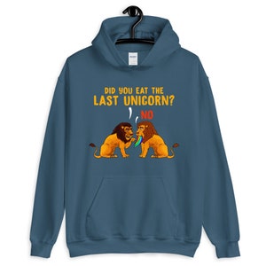 Did You Eat The Last Unicorn Funny Lion Meme Unisex Hoodie