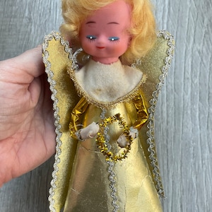 Wie es ist Vintage Engel Tischdekoration, Mid Century Engel Baumspitze