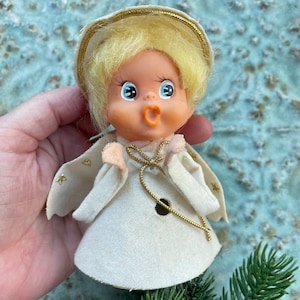 Vintage Engel Weihnachtsbaumspitze, wie es ist Retro Engel Dekoration