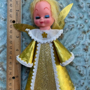 Vintage Angel Tree Topper Shelf Sitter, As Is Vintage Angel Collector, Nostalgic Christmas, Retro Angel Christmas Tree Topper