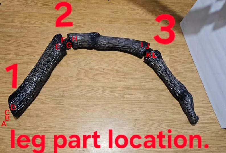 Heavy Duty 1x Part Fg or JK Leg Knuckle Mount 8 Ft Foot Colossal