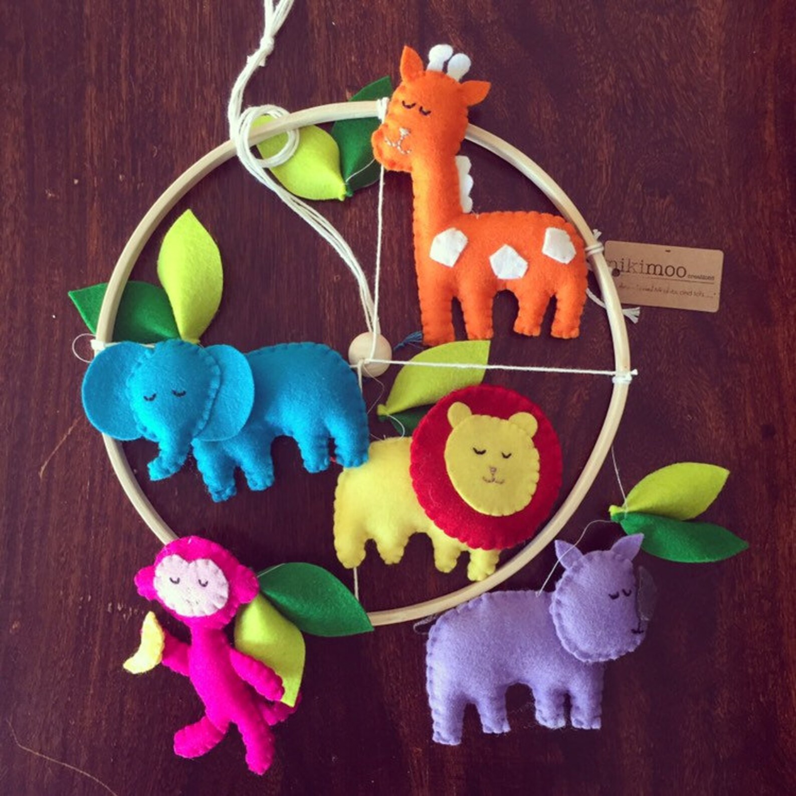 Safari Animal Mobile Perfect for Nursery Baby/children's Etsy