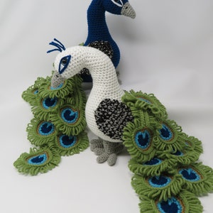 Realistic Peacock Crochet Pattern amigurumi, Regal the Peacock image 2