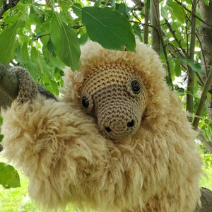 Large Sloth amigurumi crochet pattern 2.0, Amelia, printable pdf image 3