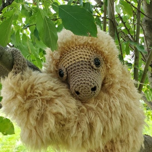 Large Sloth amigurumi crochet pattern 2.0, Amelia, printable pdf image 6