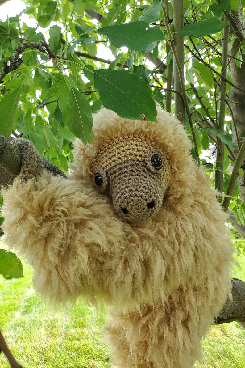 Large Sloth amigurumi crochet pattern 2.0, Amelia, printable pdf image 6