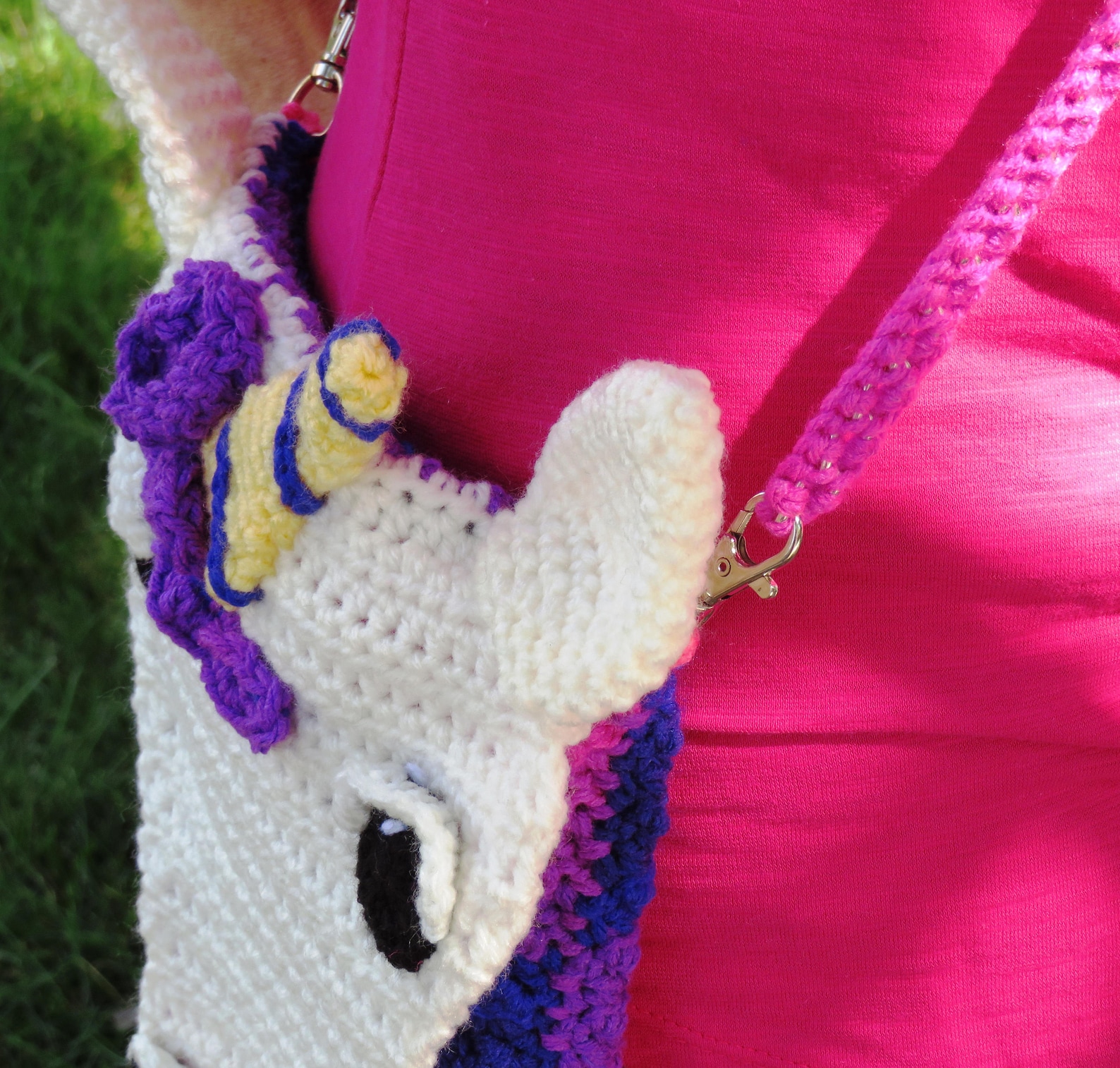 Unicorn Purse Crochet Pattern Crossbody Bag Unicorn Satchel Etsy UK