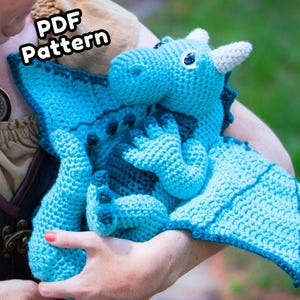 Baby Dragon Crochet Pattern, Newborn Dragon Amigurumi, PDF