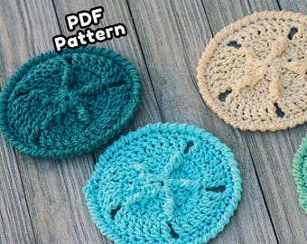 Einfache Sand Dollar Untersetzer Muster PDF