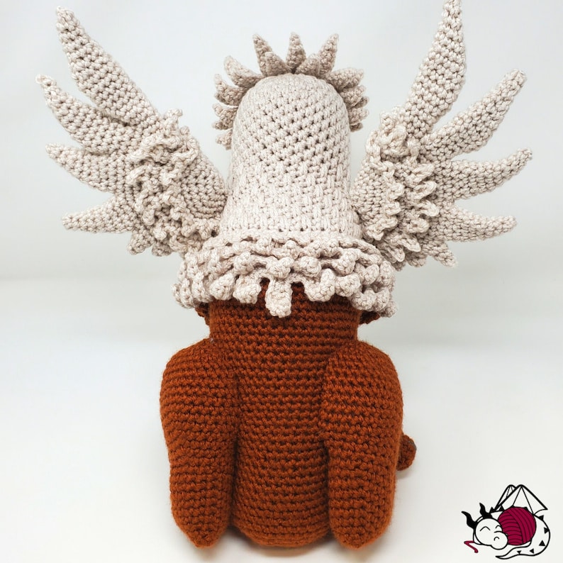 Gryphon Crochet Pattern, Griffin Amigurumi, Anduin, printable pdf image 5