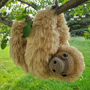 Large Sloth amigurumi crochet pattern 2.0, Amelia, printable pdf image 6