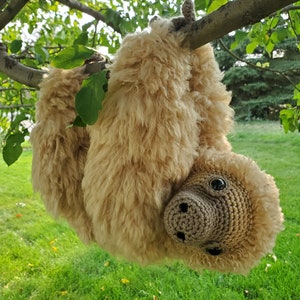 Large Sloth amigurumi crochet pattern 2.0, Amelia, printable pdf image 9