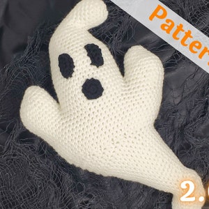 Ghost Halloween Amigurumi Crochet Pattern, printable pdf