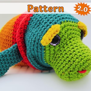 Manatee Amigurumi Pattern PDF - Beginner Friendly - Super Bulky Yarn