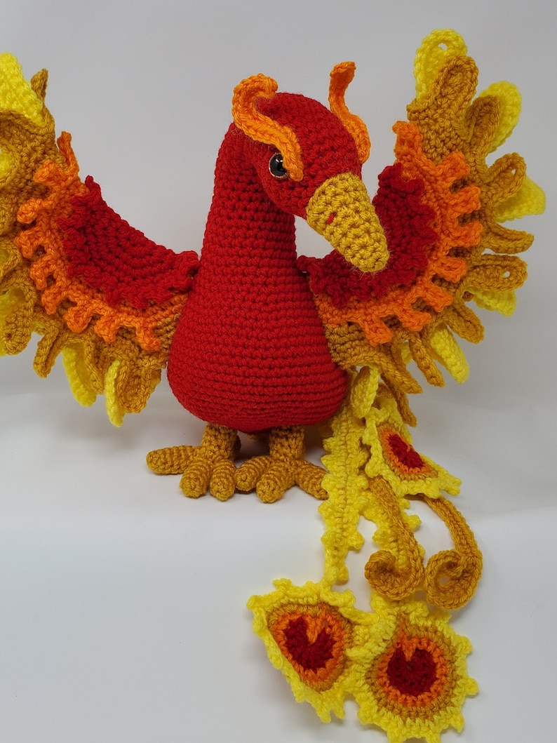 Phoenix Crochet Pattern, Ember, printable pdf image 2