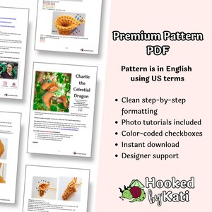 Patrón de ganchillo realista de pavo real, estilo majestuoso/amigurumi en PDF imagen 2