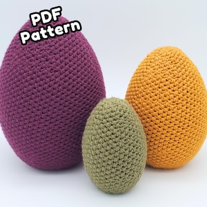 Modello PDF con uovo di drago testurizzato - Filato Aran intermedio