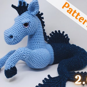 Kelpie Merhorse Crochet Pattern, Murdock the Kelpie, printable pdf