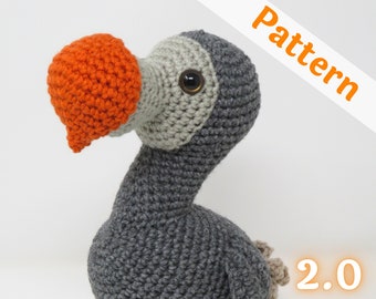 Dodo Amigurumi Pattern - Intermediate Skill Level - Aran Yarn - Pattern PDF