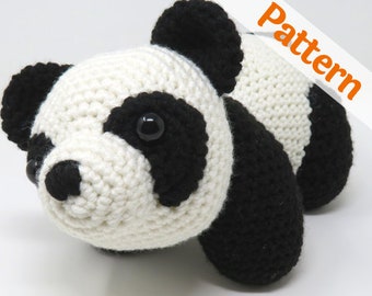 Panda CROCHET PATTERN amigurumi, printable .pdf