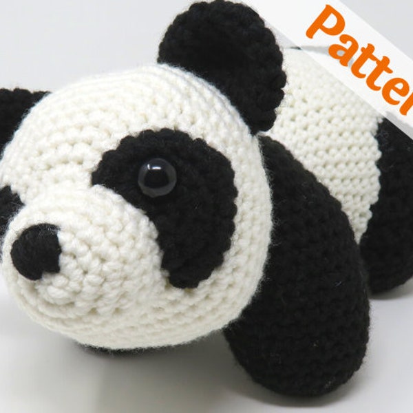 Panda CROCHET PATTERN amigurumi, printable .pdf
