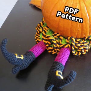 Squashed WitchCrochet Pattern Placemat - Halloween PDF Pattern