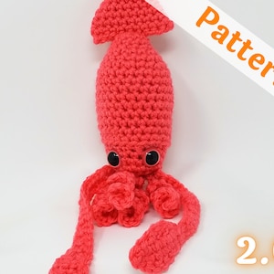 Not-so-giant Squid Pattern - Beginner Friendly - 3D Animal - Pattern PDF