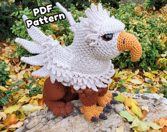Greifen Amigurumi Häkelanleitung – Fabelwesen Plüschtier PDF