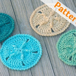Easy Sand Dollar Coasters Pattern PDF