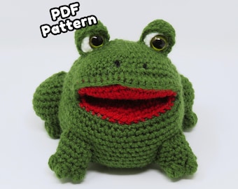 Crochet Frog Amigurumi Pattern PDF
